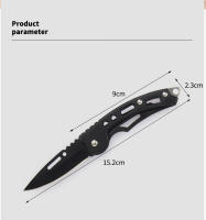 Nueva Llave De Acero Inoxidable Con Cuchillo Plegable Para Exteriores Cuchillo De Mano Plegable Para Frutas Cuchillo De Portaobjetos - details 1