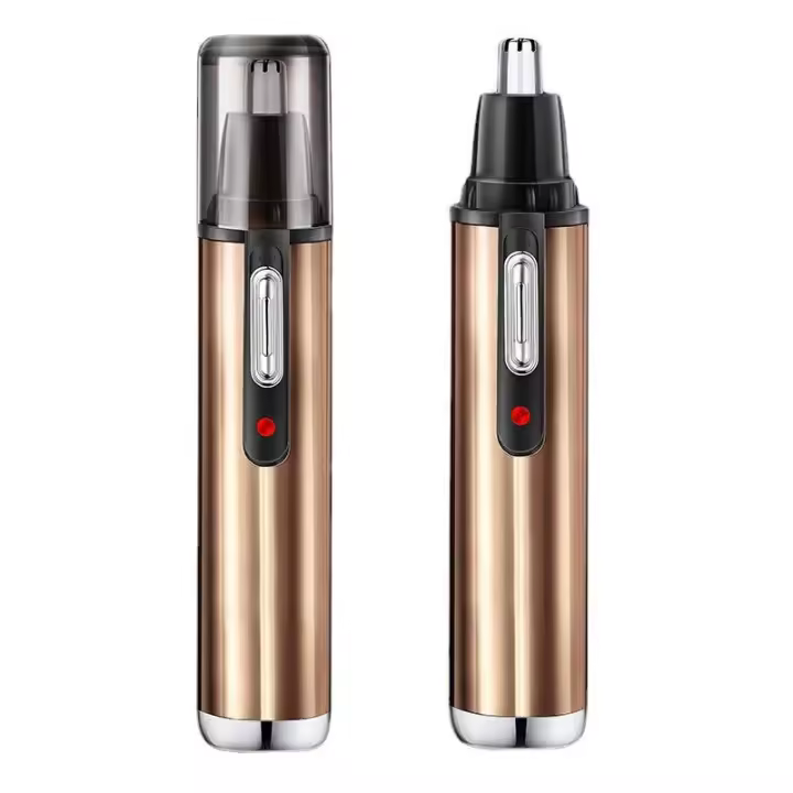 Trimmer Eléctrico De Cejas Y Nariz Con Batería Recargable Herramienta De Afeitado Para El Hogar Modelo Popular Oro - 1