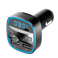 Transmisor FM T25 5.0 Bluetooth Con Navegación De Voz Inteligente Reproductor MP3 Dual USB Carga Rápida Manos Libres 2022 Para Coche - details 0