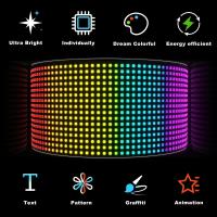 Panel De Pantalla LED Matriz De Pixeles Bluetooth APP Para Coche Tienda Hotel Bar Luz Nocturna Flexible Programable DIY - details 0