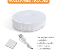 Lámparas Nocturnas LED Recargables Con Sensor De Movimiento 4pcs Decoración De Pared Para Dormitorio Cocina Armario Luz Noturna Para Niños - details 21