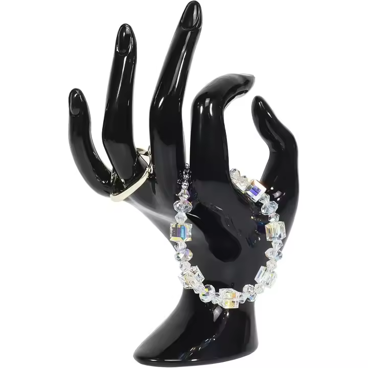Soporte de anillo con forma de mano, soporte de exposición de joyería, decoración de Habitación Negra, pulsera estética, Anillo, soporte de Reloj, soporte de joyería para decoración de Habitación - 1