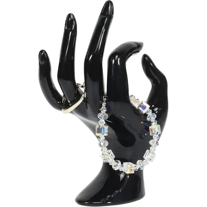 Soporte de anillo con forma de mano, soporte de exposición de joyería, decoración de Habitación Negra, pulsera estética, Anillo, soporte de Reloj, soporte de joyería para decoración de Habitación - 1