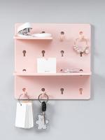 Estante De Plástico Sin Perforación Para El Baño Y Dormitorio Pared Colgante Ecológico De Un Solo Nivel Tamaño M - details 5
