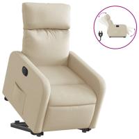 vidaXL Sillón eléctrico reclinable elevable de tela Gris claro, Gris oscuro, Negro Sillon Dormitorio Sillon Comodos Silla Relax Sillón Sofá - details 2