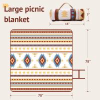 Manta de picnic impermeable,200x200 cm, Tapete de picnics at Aire Libre, Tapete de Playa con ASA de Transporte - details 1