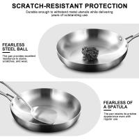 Sartén antiadherente de acero inoxidable 304, olla para Carne frita, utensilios de cocina sin recubrimiento para estufa de Gas y cocina de inducción - details 2