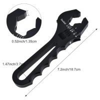 Llave Ajustable De Aluminio Para Conexiones De Tubo an 3AN-16AN Multifuncional Antideslizante Adaptador De Conexiones Negras - details 1