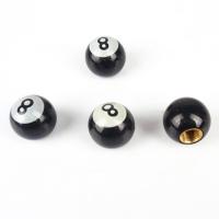 4pcs Tapones De Válvula De Neumáticos Universales Para Coche Camión Bicicleta Billar "Bola De Pool" Ruedas De Automóvil Accesorios De Coche - details 1