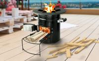AREBOS Horno Rocket incl. Sartén grill Barbacoa Estufa Rocket Estufa de camping - details 0
