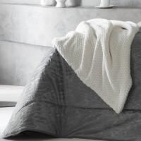 Bouti ANTILO TEXTIL MODELO LAURIA GRIS para Primavera/otoño - Textura Suave Aterciopelada - Relleno Napa 150 Gr/m2 - details 6