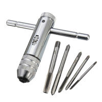 Juego De 5 Piezas De Llave Ajustable M3-M8 Con Herramienta De Tapping Adelante Y Atrás Herramienta De Accesorio De Fijación De Herramientas De Chispa De Acero Cromado - details 0