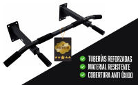 ManiBoom Barra Dominadas Pared MULTIFUNCIONAL Carga 150kg - Pull up Bar con Agujeros para Bandas TRX- Barra Fija para Calistenia, Entrenamiento en Casa, Gimnasia, Ejercicios Abdominales - details 5