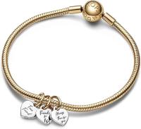 PANDORA Moments en Plata esterlina con Baño de dos tonos (only Colgante, Cadena no incluida) - details 18