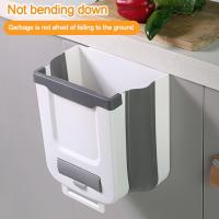 Bandeja De Basura Plegable Reciclable De 7/10L PP Para Cocina Colgante Y Montada En La Pared Recipiente Para Residuos De Armario - details 0