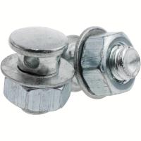 12PCS Frenos De Bicicleta Plomadas De Hierro Duraderas Con Tornillos Para Fijar Cableado Accesorios De Bicicleta Color Plata - details 2