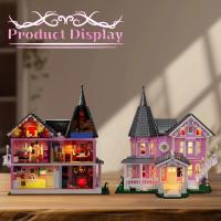 Juego De Bloques De Construcción Coralines 1349 Piezas Palacio Rosa Para Niños Y Niñas Edad Recomendada 3-6 Años Regalo De Navidad Modelo De Edificio De Película - details 1