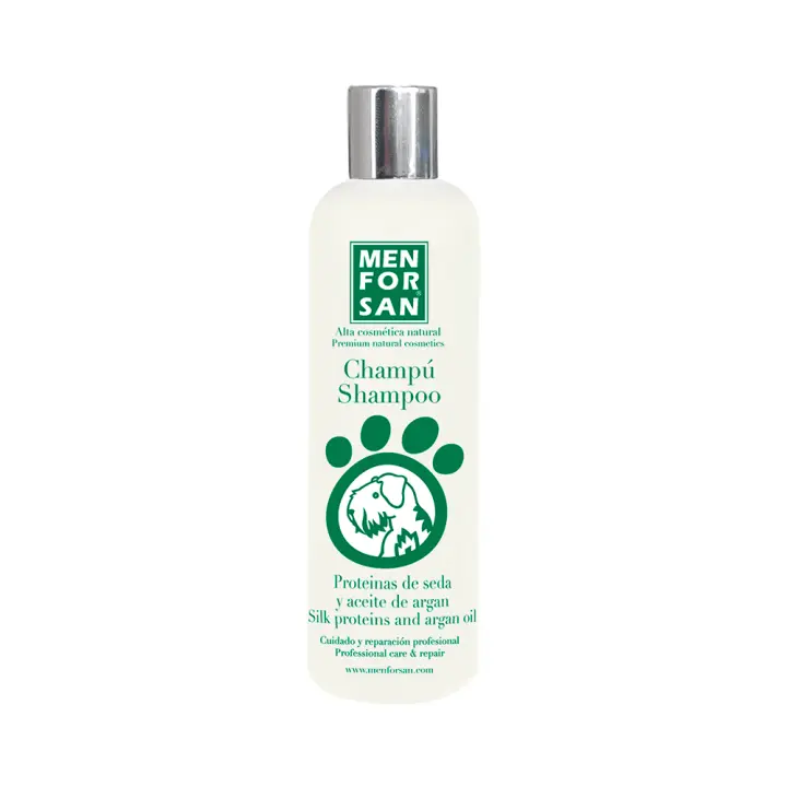 MENFORSAN - CHAMPÚ PROTEINAS DE SEDA Y ACEITE DE ARGÁN DE 300 ML - 1
