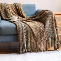 Manta De Terciopelo Bohemio Con Borlas Para Decoración De Sofa Y Cama Manta Suave Y Cálida Manta De Hogar De 127X152CM - details 7