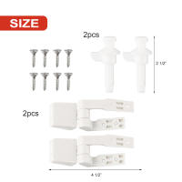 Paquete De 1 Pared De Inodoro En Plástico Blanco Con Tapa Y Resorte Reemplazo Con Tornillos Y Tornillos Apto Para Inodoros Y Baños Herramienta Pequeña - details 13