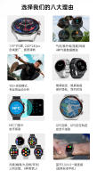 Bluetooth pantalla QW39 Smartwatch NFC1.39 pulgadas ECG+PPG Talk Smartwatch botón giratorio - details 1