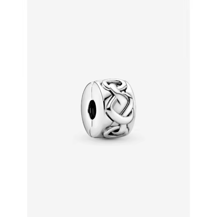 Pandora - Charm de clip con Corazones-Plata de Lei - 1