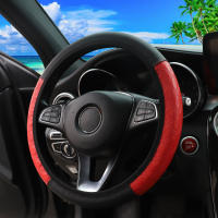 Cubierta De Volante De Cuero PU Para Coche Compatible Con Ruedas De 14.5-15 Pulgadas Cómoda Y Suave Sin Anillo Interno - details 2