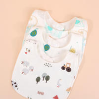 3pcs Bibs Para Bebé En Forma De U Telas Muslin Rotación 360 Grados Algodón Estilo Moda Para Niños Y Niñas Recién Nacidos Y Bebés De 0 a 36 Meses - details 0