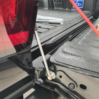 Resorte Ajustador De Puerta Trasera VKTECH Para Ford Ranger T9 XL XLT 2023 2024 Negro Acero Inoxidable Soporte De Levantamiento De Capó - details 1