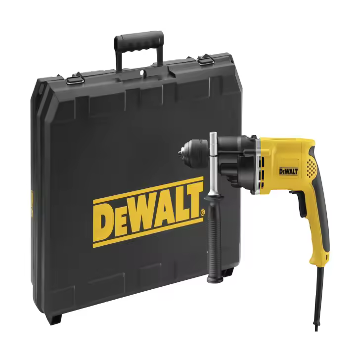 Dewalt DWD522KS-QS - Taladro percutor 950W - Electrónico 2 velocidades 13mm portabrocas auto, embrague + maletín - 1