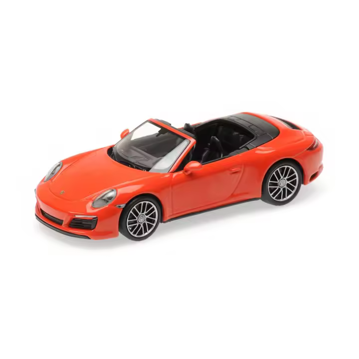 MINICHAMPS 1/43 PORSCHE 911 (991,2) CARRERA 4S CABRIOLET NARANJA 2017 - 410067231 - 1