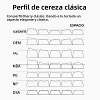 GJ Apollo Set De Teclas PBT Doubleshot Perfil Cherry Para Teclado Mecánico Laser Hirigana Criullico Hangual Inglés Alice Compatible Con Desktop Laptop Tablet - details 4