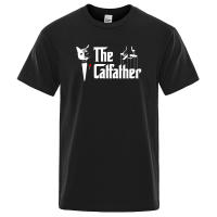 Camiseta the Catfather Para Hombre Y Mujer Estampado Vintage Cómoda Y Casual T-Shirt De Algodón Con Estilo Retro - details 0