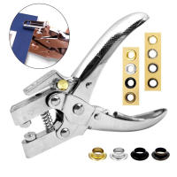 Kit De Herramientas De Perforación Profesional Para Ojos Y Ganchos De 100 Piezas Para Cuero Telas Cinturones Zapatillas De Tela Y Cuero Herramienta Metálica Para Perforación - details 1