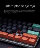Teclado Mecánico De Juegos MUCAI 61 Teclas USB Intercambiables Caliente Efecto De Luz Rojo LED Compacto Y Práctico - details 3