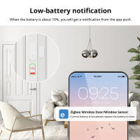 Sensor Magnético De Puerta Y Ventana EWelink ZigBee Alarma Inalámbrica Detector De Seguridad Para El Hogar Compatible Con Alexa ZHA - details 3