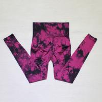 Pantalones De Yoga Para Mujer De Cintura Alta Control De Abdomen Push up Leggings De Talla Grande Talla Pequeña Talla Media Sin Costuras Tie Dye Bleach Fitness Gimnasio Deportes Pantalones - details 20