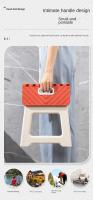 Nueva 2024 Pequeña Y Portátil Silla Plegable De Plástico Para Exteriores Y Camping Silla De Viaje Con Alfombra Ideal Para Picnics Y Regalos - details 6