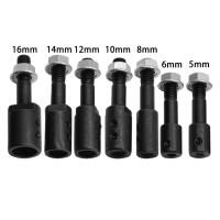 Adaptador De Eje Para Molienda Y Pulido 5-16mm Compatible Con Motor De Trabucazo Adaptador De Conexión Para Rueda De Molienda Metal Negro - details 4