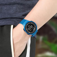 Reloj Digital Para Hombre LED Deportivo Reloj Militar Con Alarma Y Luz Luminosa Resistente Al Choque Y Al Agua Multifuncional Material De Correa De Silicona - details 9