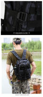Mochila De Pesca Para Hombres Bolsa De Camping Y Viaje Al Aire Libre Con Sistema Molle Táctico Para Deportes Almacenamiento De Cañas Y Cajas De Señuelos - details 15