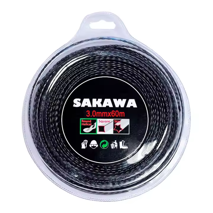 SAKAWA - Hilo de Nylon Helicoidal 3,0 X 60 - Gran Calidad, Trenzado - 1