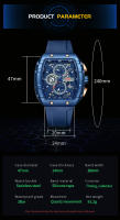 Reloj De Pulsera Militar VA VA VOOM Para Hombre Con Dial De 47 Mm Resistente Al Agua Y Shock Con Correa De Silicona Multifuncional Moda Deportiva - details 6