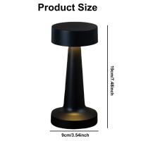 Lámpara De Mesa LED Retro Barra Táctil Ajustable En 3 Colores Recargable Para Decoración De Barra Y Escritorio Nocturno Luz De Mesa Vintage - details 1