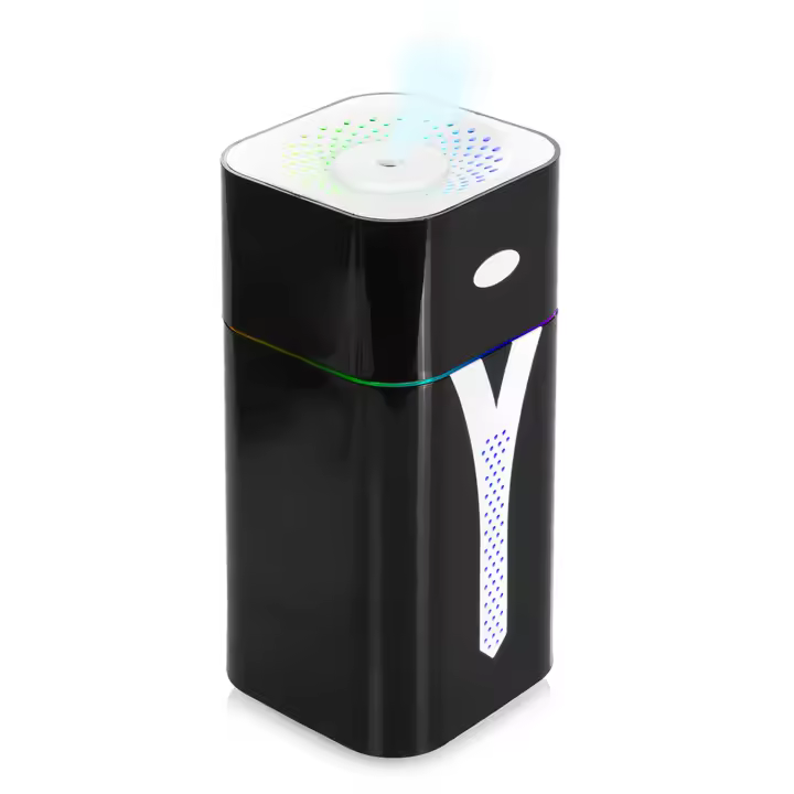 DAM. Humidificador KST08 de 420ml con luz LED multicolor ambiental. Función esterilización, compatible con hidroalcohol. 2 intensidades de nebulización. 8x8x18,2cm - 1