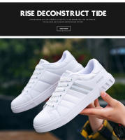 Zapatos Deportivos Casuales Para Hombres Cuero PU Ligeros Transpirables Zapatillas De Tenis Blancas Planas Para Adultos - details 7