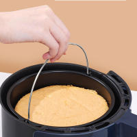 Molde De Hornear De Acero Carbono Con Manija Para Air Fryer Y Horno No Adhiere Forma De Pastel Para Cocina Y P Panes - details 0