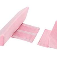 Cojín de posicionamiento lateral triangular ajustable para dormir de lado Protector de Caida extraible y lavable Cojín para Bebe Leche antiescupida (GRIS) - details 3