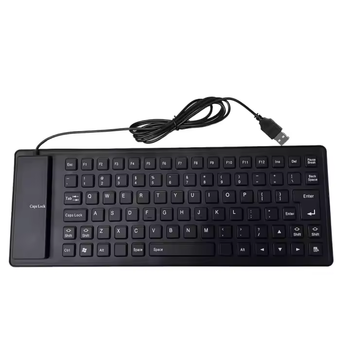 Teclado Móvil Mini 85 Teclas Flexibles Impermeables De Silicona Suave Para Juego Y Laptop Teclado Cableado USB Para MacBook Estilo Ergonómico Plegable - 1