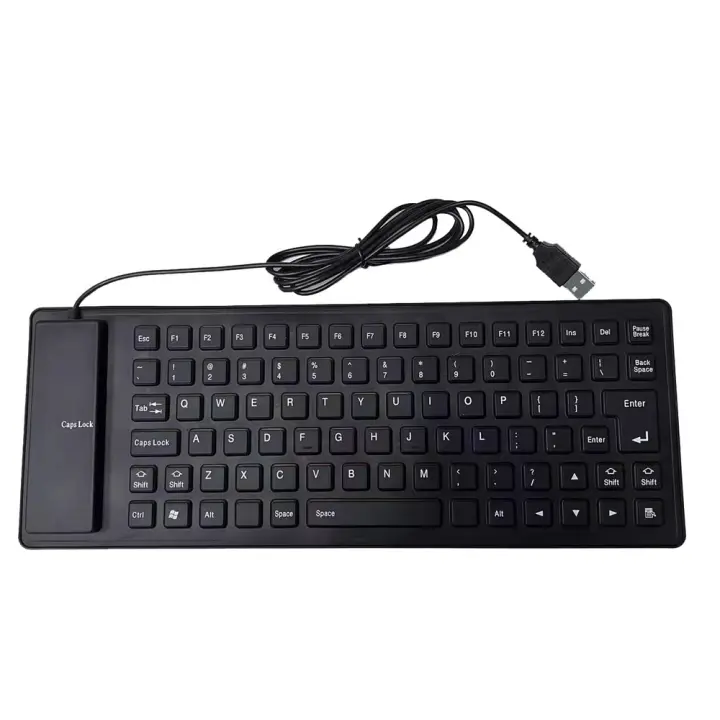 Teclado Móvil Mini 85 Teclas Flexibles Impermeables De Silicona Suave Para Juego Y Laptop Teclado Cableado USB Para MacBook Estilo Ergonómico Plegable - 1